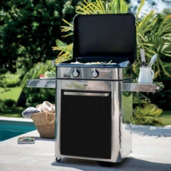 Plancha à Gaz Sur Chariot - Combo ENOSIGN 65 Inox & Noir 18 Plancha à Gaz Sur Chariot - Combo ENOSIGN 65 Inox & Noir -Art du Grill 57028385 a3 combo plancha enosign 65 inox et noir eno