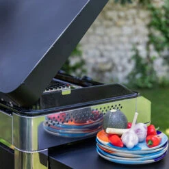 Pack Plancha Gaz ENO Fusion 60 Inox Et Noir + Chariot + Couvercle -Art du Grill 58028301p a3 plancha combo fusion 60 inox eno