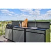 Cuisine D'extérieur Forge Adour 3 Modules + Plancha à Gaz Modern 60 Acier Noir