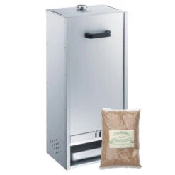 Fumoir Peetz Acier Aluminé Porte Amovible - L 39 X P 28 X H 85 Cm