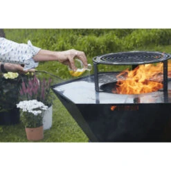 Support + Grille Surélevée Dynamic Centre Pour Brasero Barbecook Nestor -Art du Grill 64758 support cuisson dynamic brasero barbecook nestor cuisine