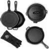 Kit 6 Accessoires De Cuisson En Fonte Pour Le Barbecue Pit Boss