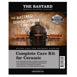 Kit De Nettoyage Pour Kamado The Bastard : Chiffon, Tampon, Cire Et Détergent