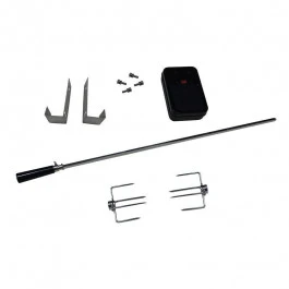 Tournebroche Rôtissoire + Moteur Pour Barbecue à Gaz Barbecook 1 Tournebroche Rôtissoire + Moteur Pour Barbecue à Gaz Barbecook