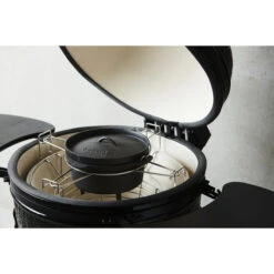 BARBECOOK Set De Cuisson Divide & Conquer Pour Kamados Avec Grille 53cm Kamal Ou K24 -Art du Grill bc acc 7441 set cuisson kamado barbecook kamal 59cm cocotte
