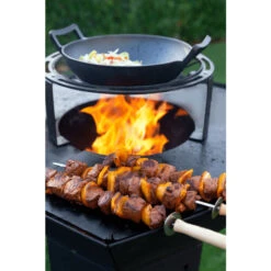 Support Wok / Cocotte Dynamic Centre Pour Brasero Barbecook Nestor -Art du Grill bc acc 7456 support wok cocotte dynamic brasero barbecook nestor brochettes 1
