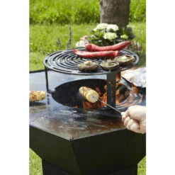Brasero Plancha Barbecook Nestor Original - Acier Noir Galvanisé -Art du Grill bc woo 6022 brasero barbecook nestor original acier galvanise grille nourriture