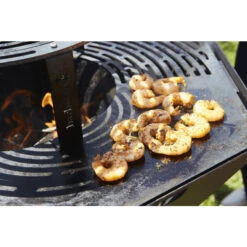 Brasero Plancha Barbecook Nestor Original - Acier Noir Galvanisé -Art du Grill bc woo 6022 brasero barbecook nestor original acier galvanise nourriture plaque