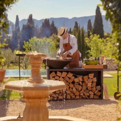 Brasero Plancha OFYR Island Black Bois 85 Cm + Housse Offerte 7 Brasero Plancha OFYR Island Black Bois 85 Cm + Housse Offerte -Art du Grill brasero plancha ofyr island black bois 85 2 1