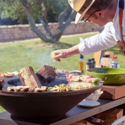 Brasero Plancha OFYR Island Black Bois 85 Cm + Housse Offerte 8 Brasero Plancha OFYR Island Black Bois 85 Cm + Housse Offerte -Art du Grill brasero plancha ofyr island black bois 85 3 1