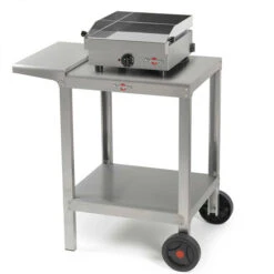 Chariot Inox "Plein Air" Compact Pour Plancha Krampouz -Art du Grill chariot inox compact plancha krampouz 3
