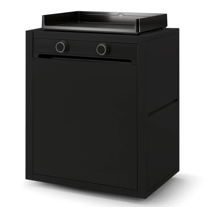 Pack Plancha à Gaz Forge Adour MODERN 60 Acier Noir + Chariot 2 Pack Plancha à Gaz Forge Adour MODERN 60 Acier Noir + Chariot – Image 2