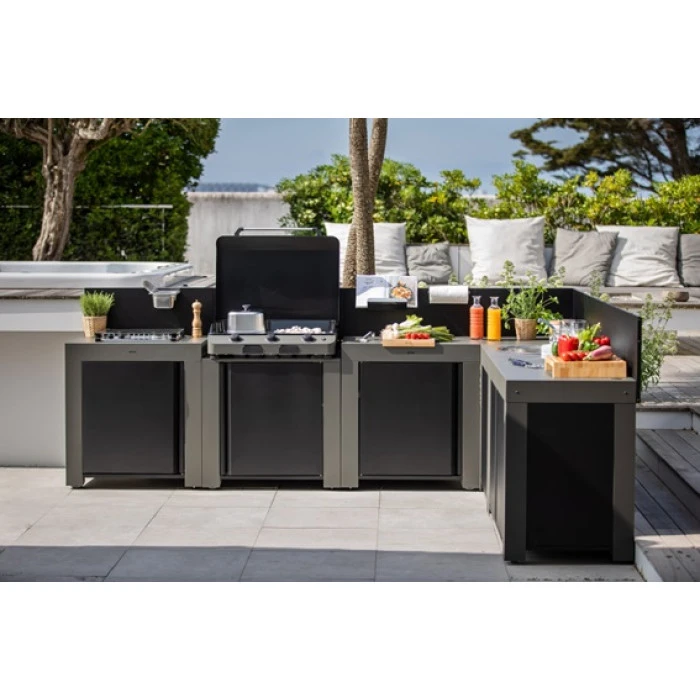 Cuisine D'extérieur ENO Modulo Acier Pour Plancha - 5 Modules 1 Cuisine D'extérieur ENO Modulo Acier Pour Plancha - 5 Modules