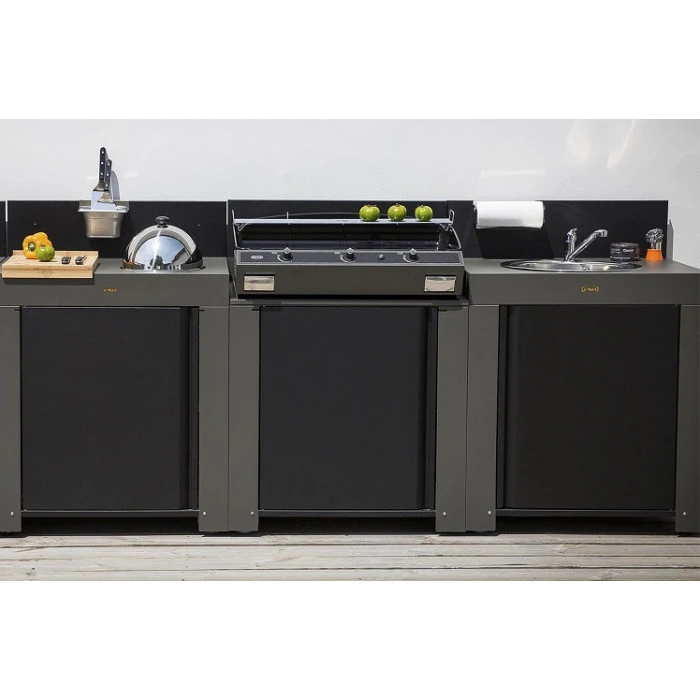 Cuisine D'extérieur ENO Modulo Acier Pour Plancha - 3 Modules 8 Cuisine D'extérieur ENO Modulo Acier Pour Plancha - 3 Modules – Image 8