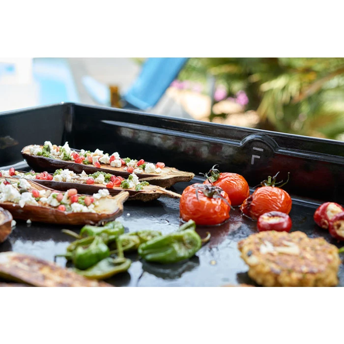 Pack Plancha électrique Forge Adour MODERN 45 Acier Noir + Chariot 3 Pack Plancha électrique Forge Adour MODERN 45 Acier Noir + Chariot – Image 3