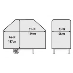 Housse Pour Barbecue Broil King 3 Brûleurs Baron, Crown, Royal, Monarch 7 Housse Pour Barbecue Broil King 3 Brûleurs Baron, Crown, Royal, Monarch -Art du Grill housse barbecue broil king 3 bruleurs 3 dimensions