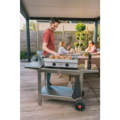 Chariot Inox "Plein Air" Pour Plancha Krampouz Double 8 Chariot Inox "Plein Air" Pour Plancha Krampouz Double -Art du Grill khea05 chariot inox plein air pour plancha krampouz double 2