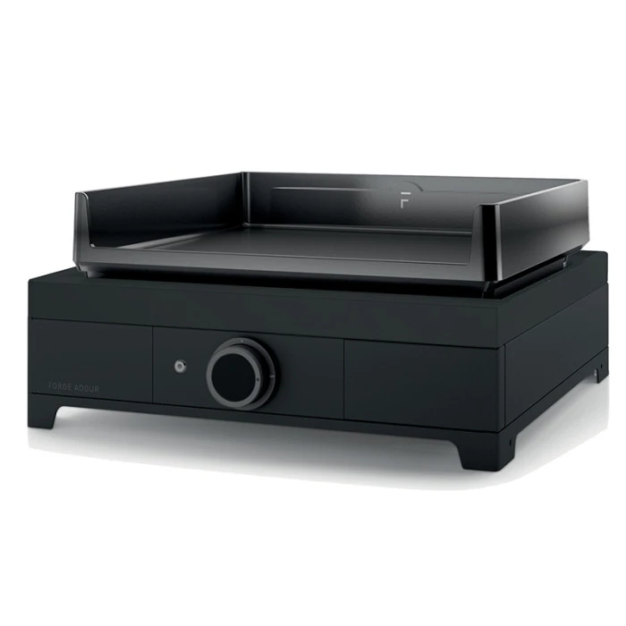 Pack Plancha électrique Forge Adour MODERN 45 Acier Noir + Chariot 2 Pack Plancha électrique Forge Adour MODERN 45 Acier Noir + Chariot – Image 2