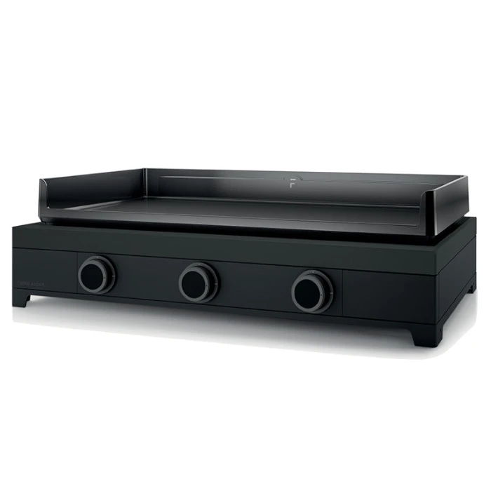 Pack Plancha à Gaz Forge Adour MODERN 75 Acier Noir + Chariot 2 Pack Plancha à Gaz Forge Adour MODERN 75 Acier Noir + Chariot – Image 2