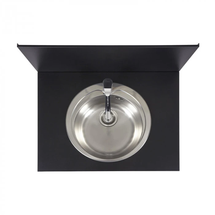 Modulo Evier - Coloris Inox Et Noir - Pour Cuisine D'extérieur ENO 3 Modulo Evier - Coloris Inox Et Noir - Pour Cuisine D'extérieur ENO – Image 3