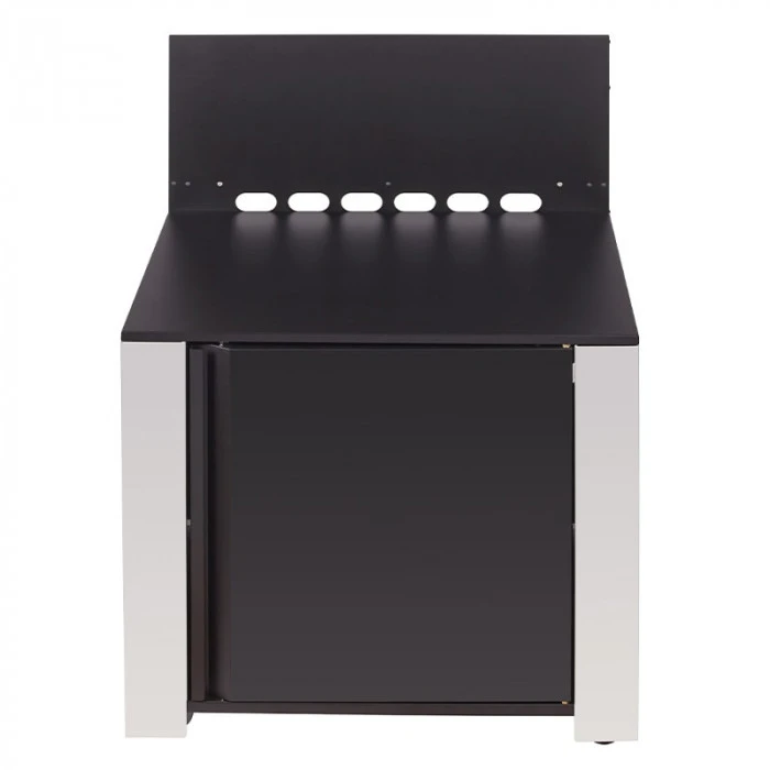 Modulo Pour Poser Une Plancha - Coloris Inox Et Noir - Cuisine D'extérieur ENO 1 Modulo Pour Poser Une Plancha - Coloris Inox Et Noir - Cuisine D'extérieur ENO