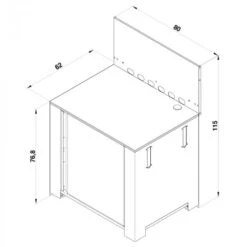 Modulo Pour Poser Une Plancha - Coloris Inox Et Noir - Cuisine D'extérieur ENO 13 Modulo Pour Poser Une Plancha - Coloris Inox Et Noir - Cuisine D'extérieur ENO -Art du Grill modulo inox noir plancha cuisine exterieur eno 4 min