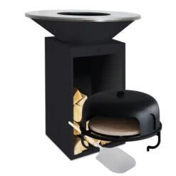 Nouveaux produits 9 Pack Brasero Plancha OFYR Classic 85 Noir Avec Stockage + Four à Pizza
