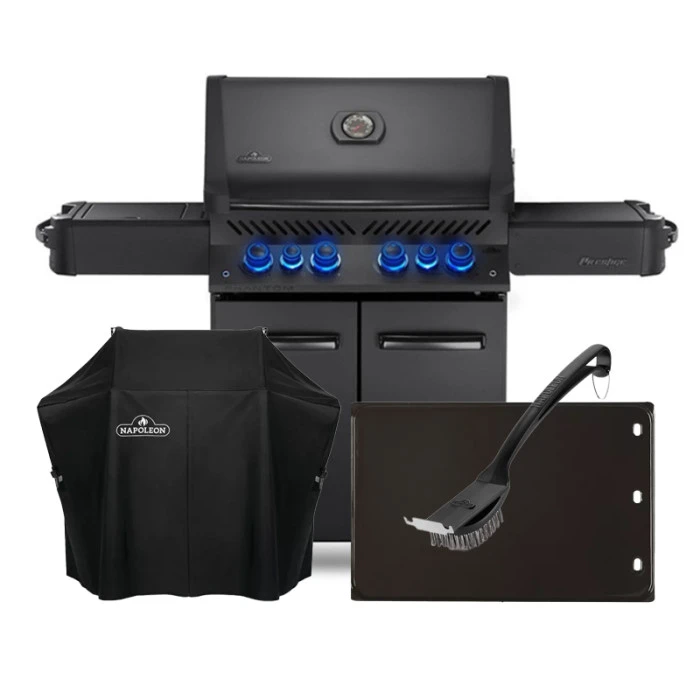 Pack Barbecue Gaz Prestige 500 Phantom Napoleon Série Limitée + 3 Accessoires 1 Pack Barbecue Gaz Prestige 500 Phantom Napoleon Série Limitée + 3 Accessoires