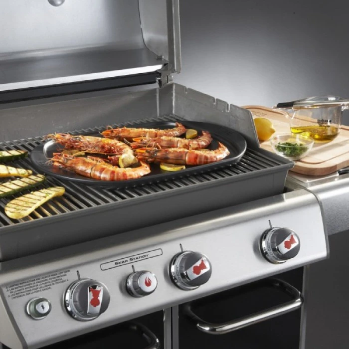 Plancha En Céramique Pour Barbecue Weber Grand Modèle 48 X 34,5 Cm 2 Plancha En Céramique Pour Barbecue Weber Grand Modèle 48 X 34,5 Cm – Image 2