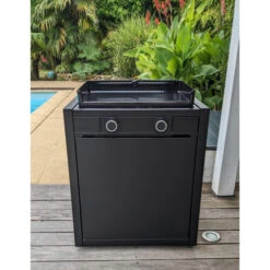 Pack Plancha électrique Forge Adour MODERN 60 Acier Noir + Chariot -Art du Grill plancha forge adour modern 60 acier sur chariot 3 3