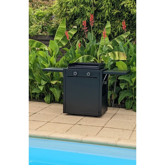 Pack Plancha à Gaz Forge Adour MODERN 60 Acier Noir + Chariot 6 Pack Plancha à Gaz Forge Adour MODERN 60 Acier Noir + Chariot – Image 6