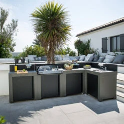 Modulo Plan De Travail - Gris Acier - Cuisine D'extérieur ENO -Art du Grill pmod7001 modulo standard acier cuisine exterieur eno 5 min