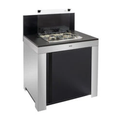 Cuisine D'extérieur ENO Modulo Inox Et Noir Pour Plancha - 5 Modules Avec Table De Cuisson Master -Art du Grill pmod8506 1 cuisine exterieur modulo master 2 noir et inox eno 1 2 2