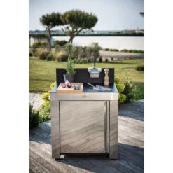 Cuisine D'extérieur ENO Modulo Inox Pour Plancha - 4 Modules -Art du Grill reduit mod4101 a1 modulo standard hpl eno min