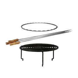 Set De Cuisson Grille Et Accessoires Pour Brasero OFYR - 100 Cm 1 Set De Cuisson Grille Et Accessoires Pour Brasero OFYR - 100 Cm