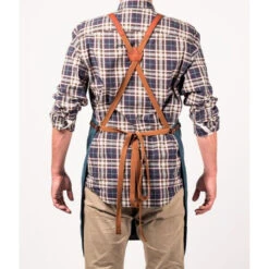 Tablier Barbecue Toile Waxée Alaskan Maker 547 - Bleu Canard -Art du Grill tablier alaskan maker bleu canard 6