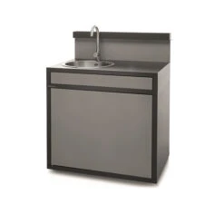 Cuisine D'extérieur Forge Adour 3 Modules + Plancha à Gaz Modern 60 Acier Noir -Art du Grill vier seaf ng 8436550204988 2